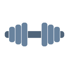 Dumbbell gym. Barbell vector modern icon