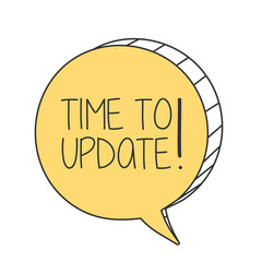 Time to update on speech bubble