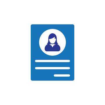 identity card icon logo vector design template
