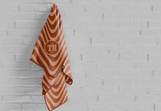 Bath Towel Mockup