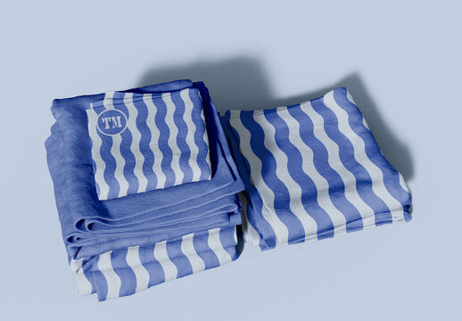 Pile of Towels Mockup