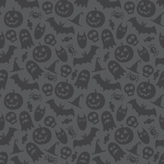 Halloween vector seamless pattern