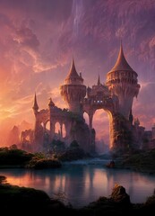 Obraz premium Fantasy Castle