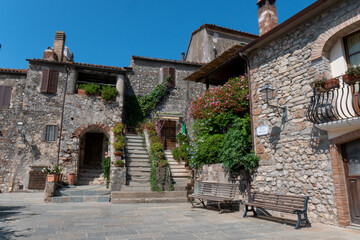 Fototapeta na wymiar The village of Capalbio in Tuscany Italy