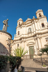The beautiful church of S. Francesco in Catania