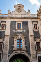Fototapeta na wymiar The beautiful Uzeda Gate in Catania