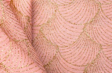 christmas winter pink background with free space for title lettering text