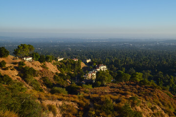 Fototapeta na wymiar View of Altadena from Rubio Canyon