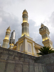 Fototapeta na wymiar The Great Mosque Madaniyah Karanganyar, Indonesian. 