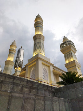 The Great Mosque Madaniyah Karanganyar, Indonesian. 