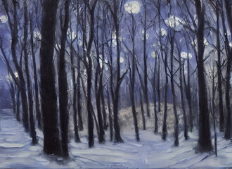 Obraz premium Sun Fall Wood Winter Fog Landscape Autumn Natural Light Woods Abstract Forest Misty Park Tree Water Sunlight Texture River Green Nature Lake Trees Mist Reflection