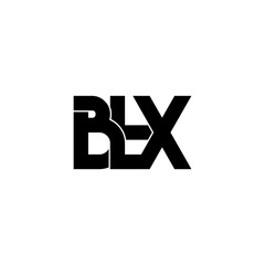 btx lettering initial monogram logo design
