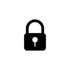 Lock icon vector illustration. Padlock sign and symbol. Encryption icon. Security symbol
