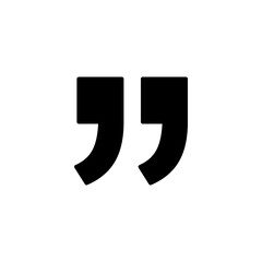 Quote icon vector illustration. Quotation mark sign and symbol