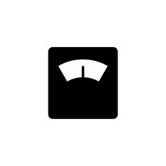 Scales icon vector illustration. Weight scale sign and symbol