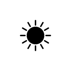 Sun icon vector illustration. Brightness sign and symbol.