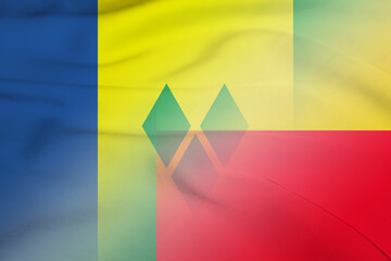 Saint Vincent and the Grenadines and Benin national flag transborder relations BEN VCT
