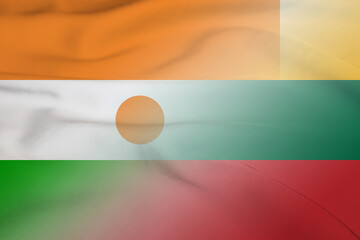 Niger and Lithuania national flag transborder relations LTU NER