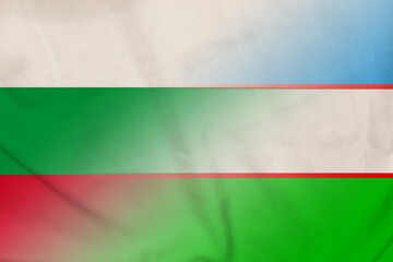 Bulgaria and Uzbekistan official flag international relations UZB BGR