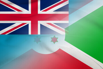 Tuvalu and Burundi government flag international contract BDI TUV