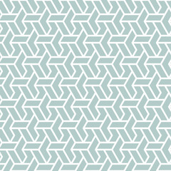 Seamless geometric background for your designs. Modern light blue and white vector ornament. Geometric abstract pattern