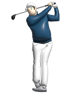 golfer in transparent background image