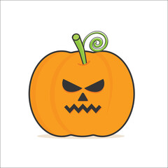 Halloween Angry Pumpkin