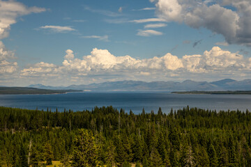 Clouds Gather Over Yellowstone Lake