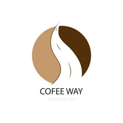 Coffee way icon logo image vector