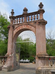 arch entrance in the park of San Marcos, Aguascalientes,  Mexico
