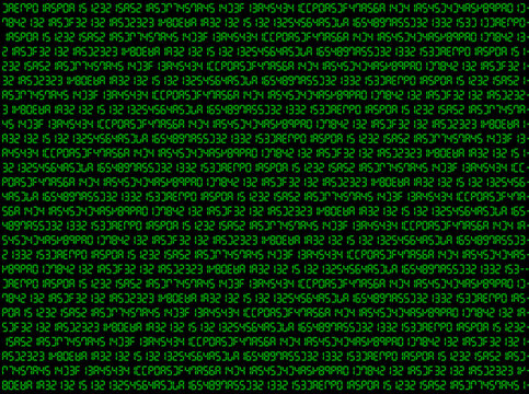 green binary code