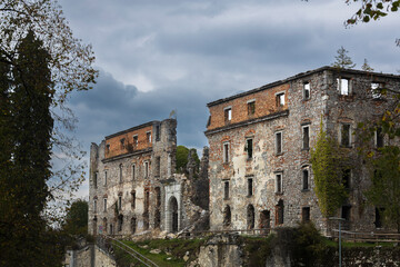 Haasberg Castle Ruins near Planina Town, Slovenia Europe