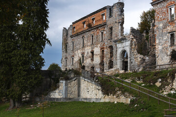 Fototapeta na wymiar Haasberg Castle Ruins near Planina Town, Slovenia Europe