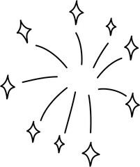 Fireworks Hand Drawn Doodle