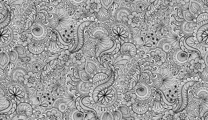 Zentangle Seamless Pattern 01