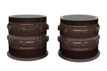 Podium 3d tecnologicos, pretos com a luz amarela