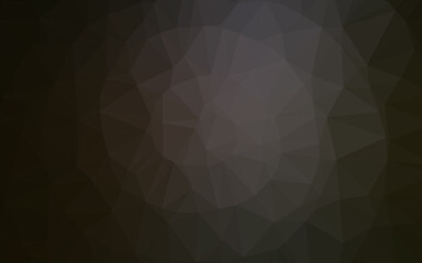 Dark Black vector shining triangular template.