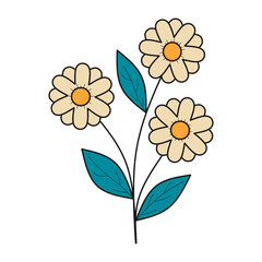 Flat Flower Element