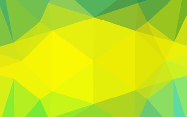 Light Green, Yellow vector blurry hexagon texture.