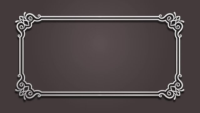 motion ornament frames. with simple background

