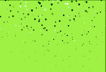Light Green vector layout with circles, lines, rectangles.