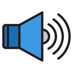 Sound color line style icon
