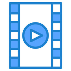 VDO player blue style icon