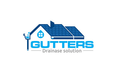 Illustration graphic vector of gutter installation and repair service logo design template