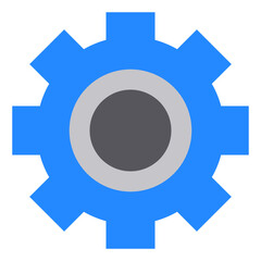Gear flat style icon