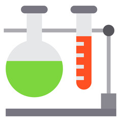 Laboratory flat style icon