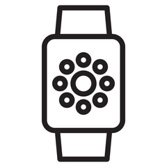 Menu outline style icon