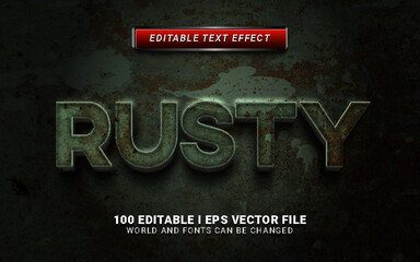 rusty text effect