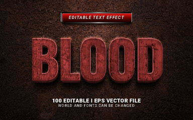 blood text effect