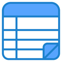Note blue style icon